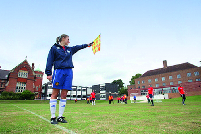 Get closer to the action as a football official